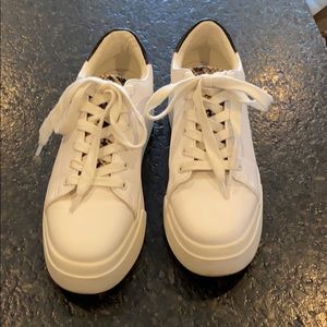White platform sneakers